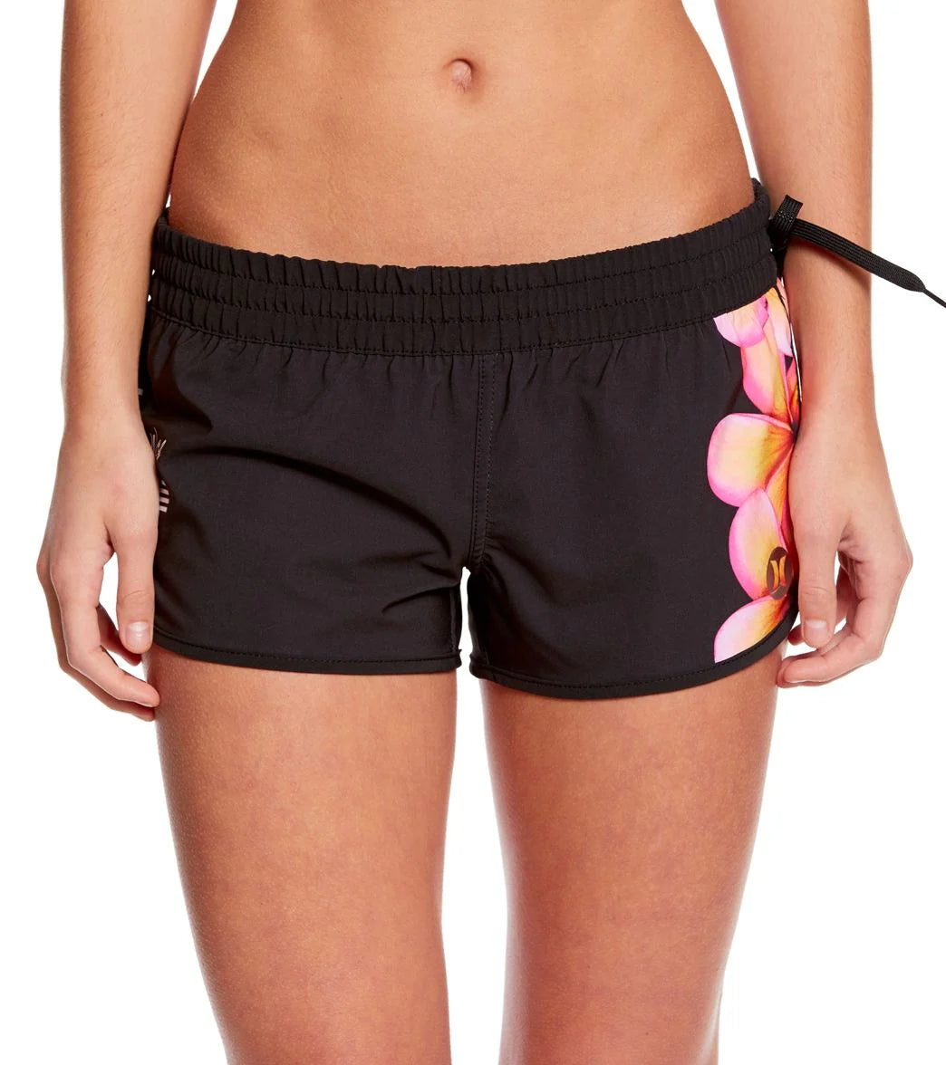 Hurley Women's Phantom Clark Little Plumeria Beachrider Boardshort