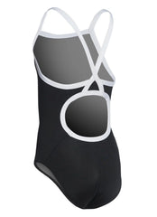 Speedo Girls' Solid Endurance + Flyback Training One Piece Swimsuit