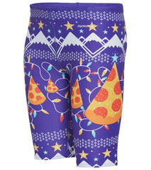 Sporti Limited Edition Ugly Sweater Pizza Tree Jammer Swimsuit Youth (22-28)