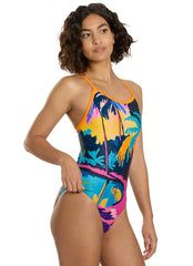 Sporti Tahitian Sunset Thin Strap One Piece Swimsuit (22-44)