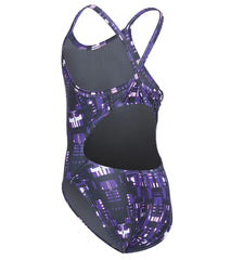 iSwim Varsity Blur Thin Strap One Piece Swimsuit Youth (22-28)