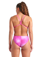 Arena Women's Allover Tie Dye Challenge Back One Piece Swimsuit