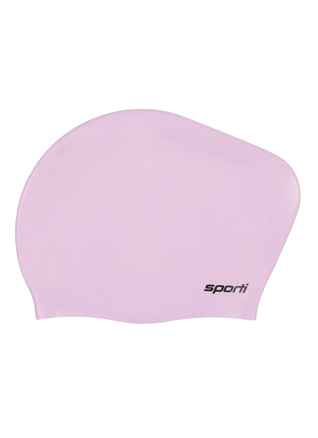 Sporti Solid Long Hair Bun Silicone Swim Cap