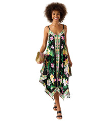 Tommy Bahama Orchid Garden Scarf Cover Up Dress