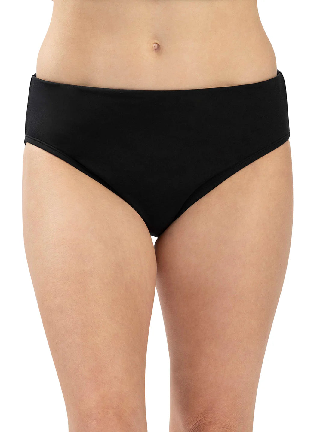 Dolfin Women's Aquashape Solid Mid-Rise Moderate Bikini Bottom
