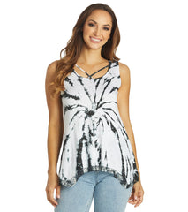 Yak & Yeti Groovy Tie Dye Burnout Tank