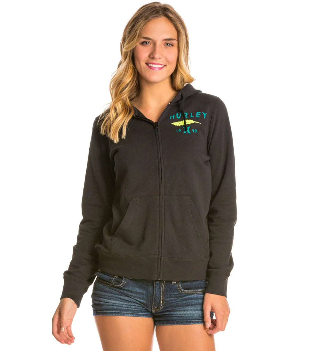 Hurley Feather Heather Zip Up Hoodie