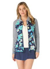 Beach House Women's Diamond Meadows Pique Karen Rash Guard