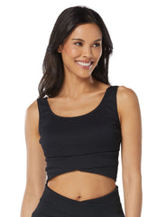 Beach House Sport Women's Soild Rib Bala Crop Top