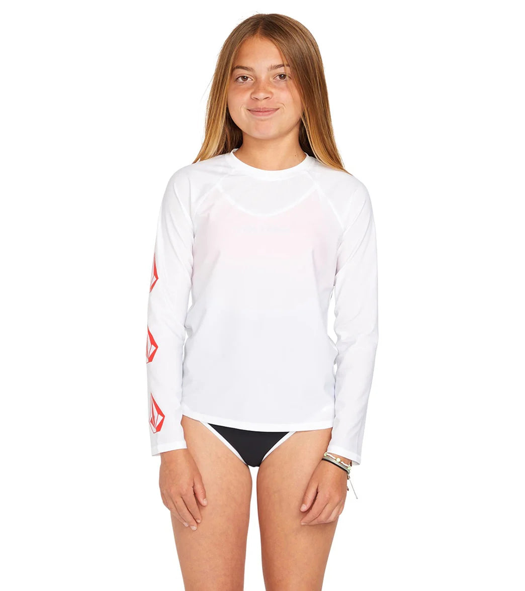 Volcom Girls' Simply Core Long Sleeve Rashguard (Big Kid)