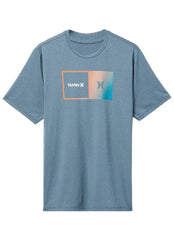 Hurley Men's Halfer Gradient Hybrid UPF 50+ Short Sleeve Tee