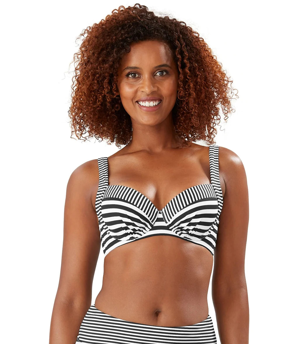 Tommy Bahama Women's Breaker Bay Stripe Underwire Bikini Top (B/C/D/DD Cup)
