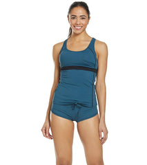 Sporti Active Ribbed Cheeky Boyshort Swim Bottom