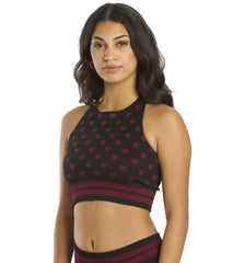 Spiritual Gangster High Neck Jacquard Bra