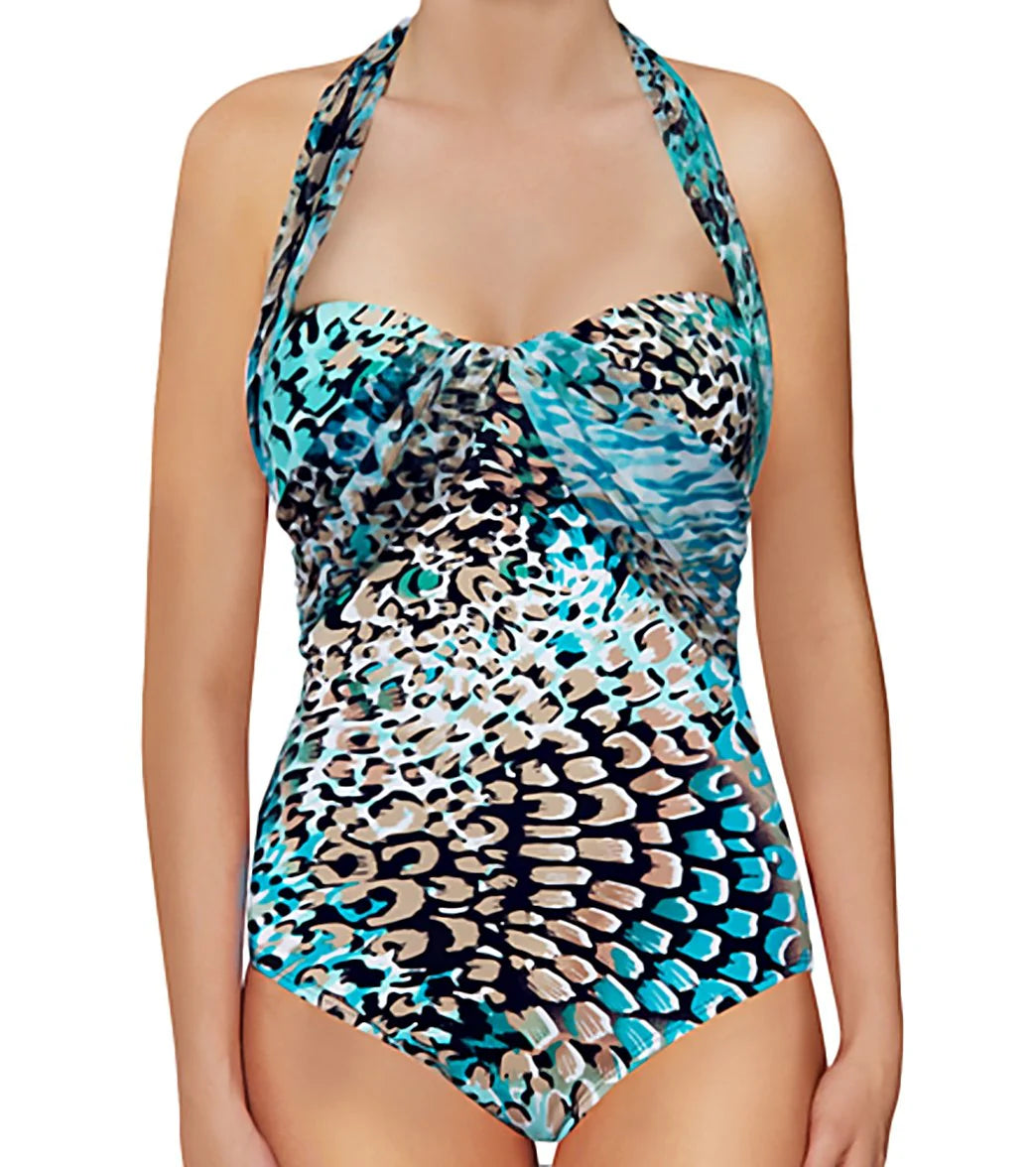 Jantzen Clio's Cougar One Piece Swimsuit