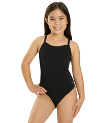 Sporti HydroLast Solid Thin Strap One Piece Swimsuit Youth (22-28)