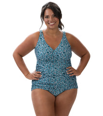Dolfin Aquashape Women's Printed Wrap Tankini Top