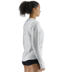 TYR Women's Camohex SunDefense Long Sleeve UPF 50+ Swim Shirt
