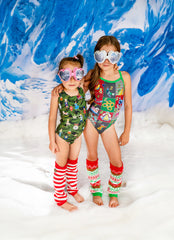 Sporti Granny Sweater Ornaments Wide Strap One Piece Swimsuit (22-44)