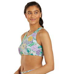 Sporti Active Bondi Floral High Neck Crop Bikini Top