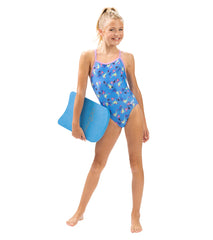 Dolfin Girls' Haze Printed One Piece Swimsuit (Big Kid)