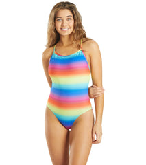 Sporti HydroLast Rainbow Tie-Dye One Piece Swimsuit