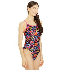 Sporti Limited Edition Be Mine Thin Strap One Piece Swimsuit (22-44)