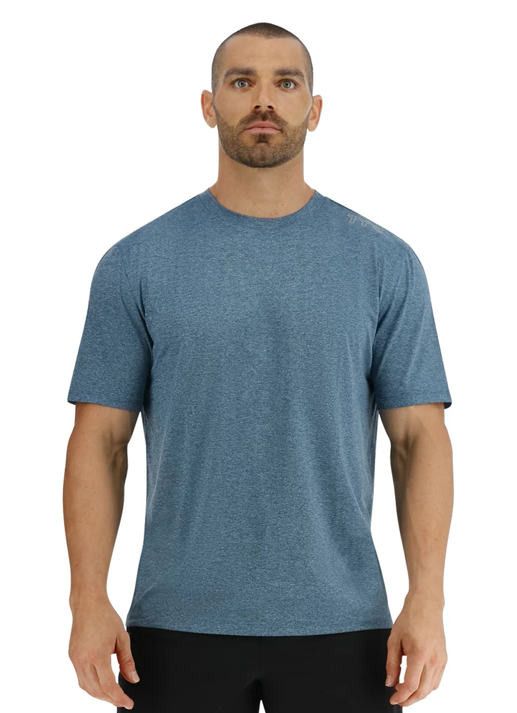 TYR Men's SunDefense Short Sleeve UPF 50+ Swim Shirt