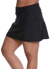 Sporti Plus Size Active Solid Swim Skirt