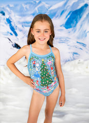 Sporti Granny Sweater Nutcracker Thin Strap One Piece Swimsuit (22-44)