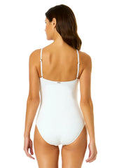 Anne Cole Swimwear Live in Color Classic Lingerie One Piece Swimsuit