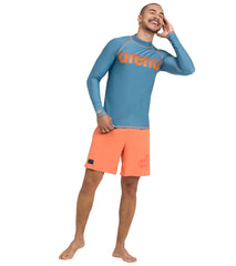 Arena Men's Graphic Long Sleeve Rashguard