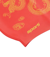 Sporti Lunar Dragon Silicone Swim Cap