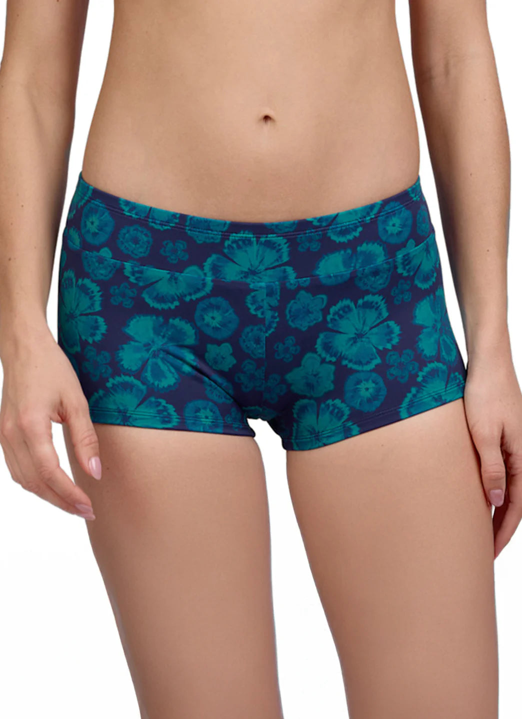 JOLYN Women's Piha Moon Flower Boyshort Swim Short