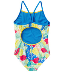 Speedo Girls' Printed Propel Back One Piece Swimsuit (Big Kid)