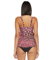 Dolfin Women's Aquashape Jag Ruffle Tier One Piece Chlorine Resistant Swimsuit