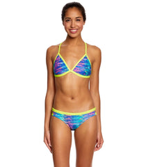 Speedo Missy Franklin Endurance Lite Rainbow Tides Triangle Swimsuit Top