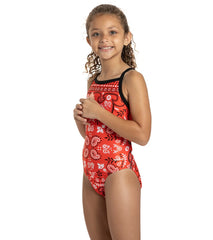 Sporti x Alex Walsh Boho Bandana Thin Strap One Piece Swimsuit Youth (22-28)