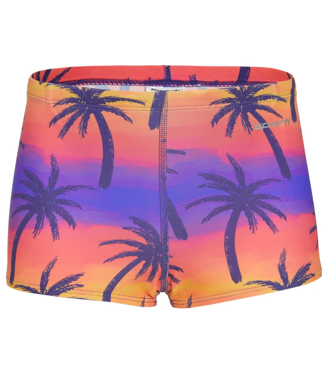 Sporti Sunset Palm Square Leg Swimsuit Youth (22-28)