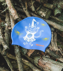 Sporti Limited Edition Witch Cat Silicone Swim Cap