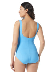 Coco Reef Women's Keepsake Solitaire V Neck One Piece Swimsuit (C/D Cup)