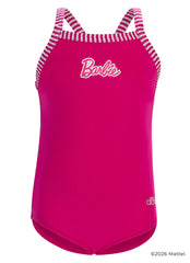 Dolfin Little Dolfin X Barbie Girls' Solid One Piece Swimsuit (Toddler, Little Kid)
