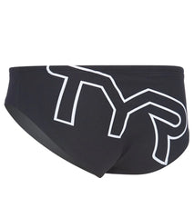 TYR Men's Big Logo Racer Brief Swimsuit