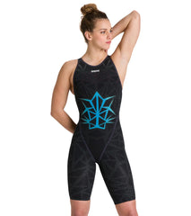 Arena Women's Limited Edition Bishamon Warrior Powerskin Carbon Glide Open Back Tech Suit Swimsuit