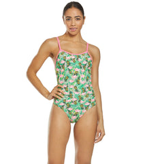 Sporti Flamingo Frenzy Thin Strap One Piece Swimsuit