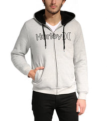 Hurley Men's One & Only Herringbone Zip Hoodie