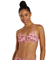 JOLYN Women's Tomcat Papaya Flammy Bikini Top