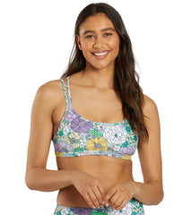 Sporti Active Bondi Floral Double Cross Workout Bikini Top