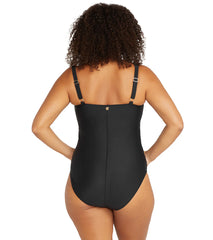 Artesands Woman's Plus Size Hues Raphael Underwire One Piece Swimsuit (E-F Cup)