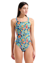 Arena Women's Fruits Lace Plus Back One Piece Swimsuit